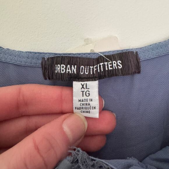 NWT Urban Outfitters Modern Love Blue Corset Dress - Picture 5 of 10